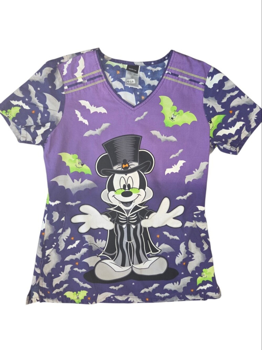 Mickey Mouse Halloween  Scrub Top